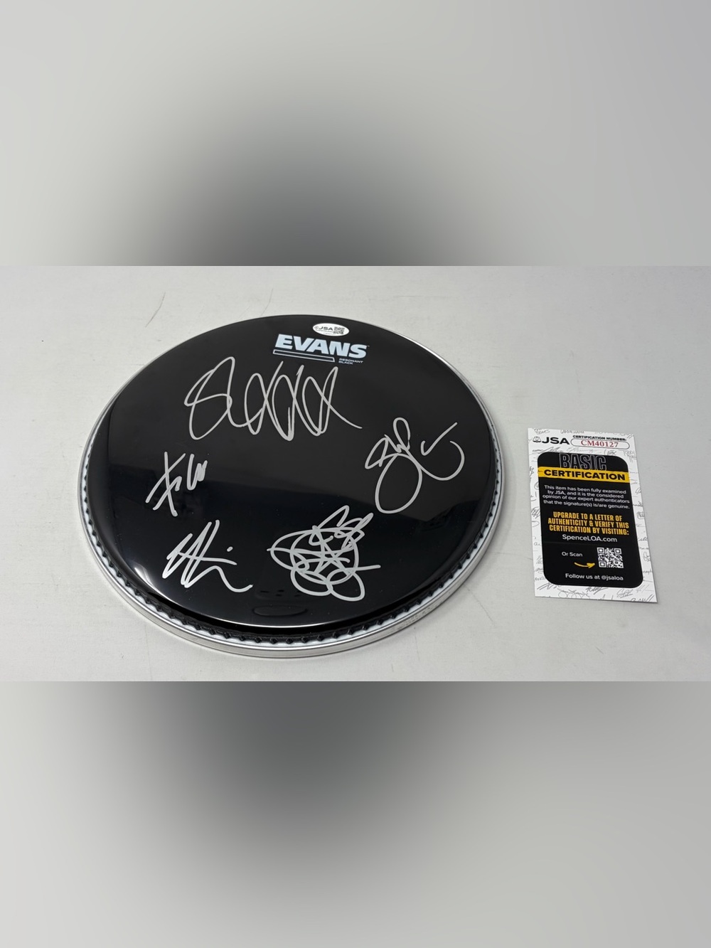 Carnifex signed Drumhead‎ JSA COA